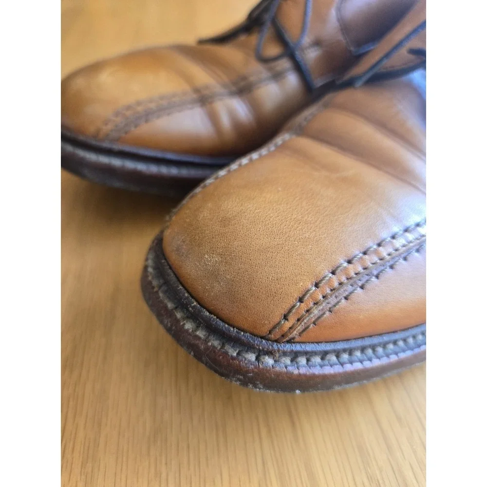Allen Edmonds Dress Shoes Hillcrest Bicycle Toe Leather Men's 10 C Walnut Brown